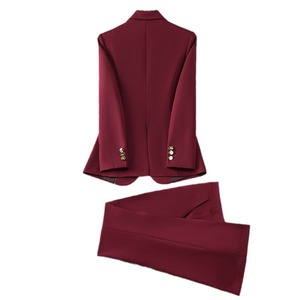 Women's Black Pants Suit Polyester Blend Anti-Wrinkle Professional Workwear Formal Wear - Product Image 5