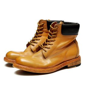Botas para Hombre, Botas de Invierno para Hombre, de Cuero Genuino, con Forro de Lana Térmica, Botas de Algodón con Suela Gruesa, Botas de Piel de Vacuno de Primera Capa - Product Image 1