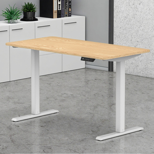 Escritorio de oficina ajustable en altura de diseño moderno, mesa para sentarse, cómoda posición de pie, convertible, extensible, plegable - Product Image 3