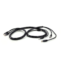 Cordon de raccordement réseau LAN RJ45 personnalisé Ethernet, spirale bouclée Cat5e, Extension de puissance, baril, prise Jack, séparateur, câble à ressort enroulé