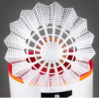 Volants de badminton en nylon VICTOR NS2000, tête en liège pleine, vol stable, pour entraînement économique, 6 pièces/tube