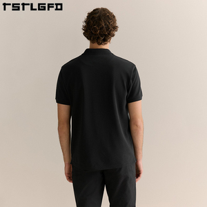 Organic Cotton Men Polo Shirts Bamboo Summer Short Sleeve Polo Shirt for Men <b>Hemp</b> Organic Eco-friendly Polo Shirts - Product Image 5