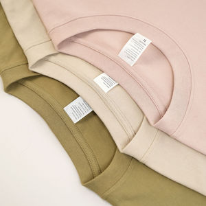 Camisetas de algodón peinado de alta calidad de 280g para hombre, camisetas de talla grande con logotipo personalizado, ropa informal lisa en blanco para hombre, 100% algodón sólido - Product Image 4