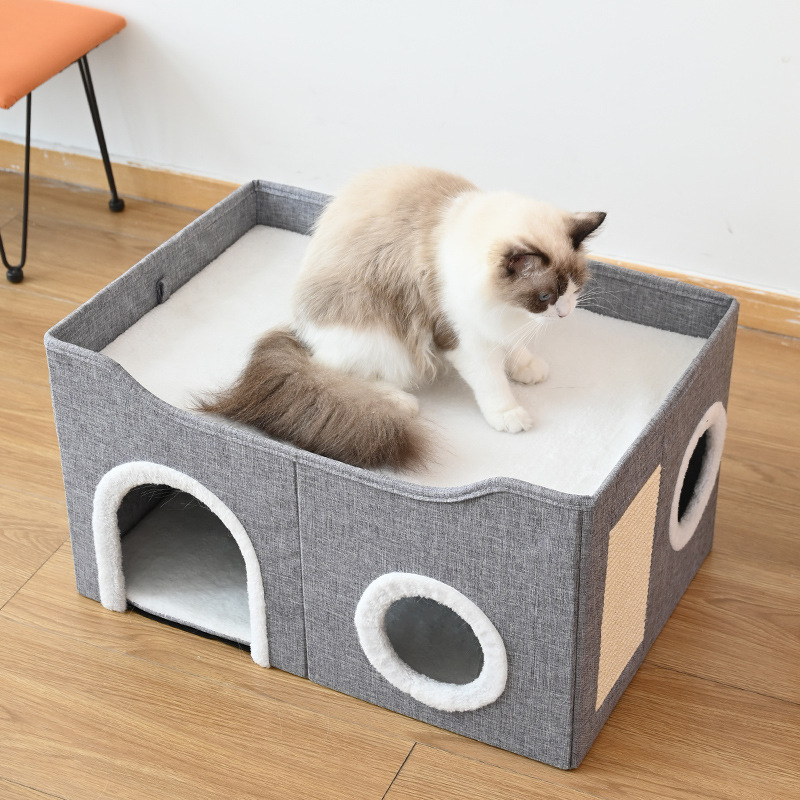 快適な猫ハウススクラッチ、ゲームセンター-室内猫耐久性ペット家具猫壁掛け家具です ccsh-br-sab1.jpg