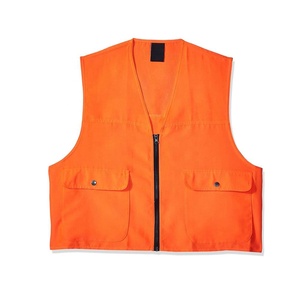Orange-Blaze Pocket Fermeture à glissière Chasse Vente en gros Respirant Fabricant-Chasse Gilets de tir avec poches - Product Image 1
