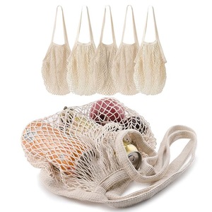 Tùy chỉnh pháp thân thiện với môi cotton tự nhiên <span class=keywords><strong>Net</strong></span> hàng tạp hóa túi dệt kim tái sử dụng sản xuất lưới bãi biển túi Rau Trái Cây Túi - Product Image 4