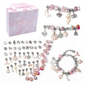 Diy Jewelry Bracelet Gift Box For Kids Metal <b>Beads</b> <b>Set</b> Educational Toy 7-12 Years Old - Product Image 4