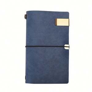 A6 Mahogany Pen <b>Set</b> Hand Ledger 2-Piece School <b>Notebook</b> Gift Box Strap Travel Diary Emboss Logo Graduation Christmas Back School - Product Image 3