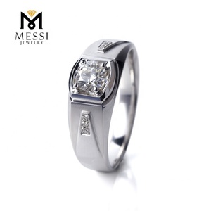 Messi Nero Dei Monili di vendite Venerdì <span class=keywords><strong>signori</strong></span> dei monili 14k oro moissanite eternity band mens <span class=keywords><strong>anelli</strong></span> - Product Image 3