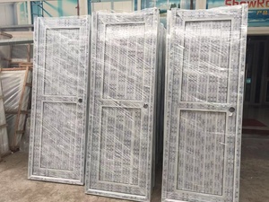 Puertas Plegables Horizontales de <span class=keywords><strong>PVC</strong></span> Sólido de Diseño Moderno para Entrada Interior y Baño con Vidrio a Prueba de Agua - Product Image 2