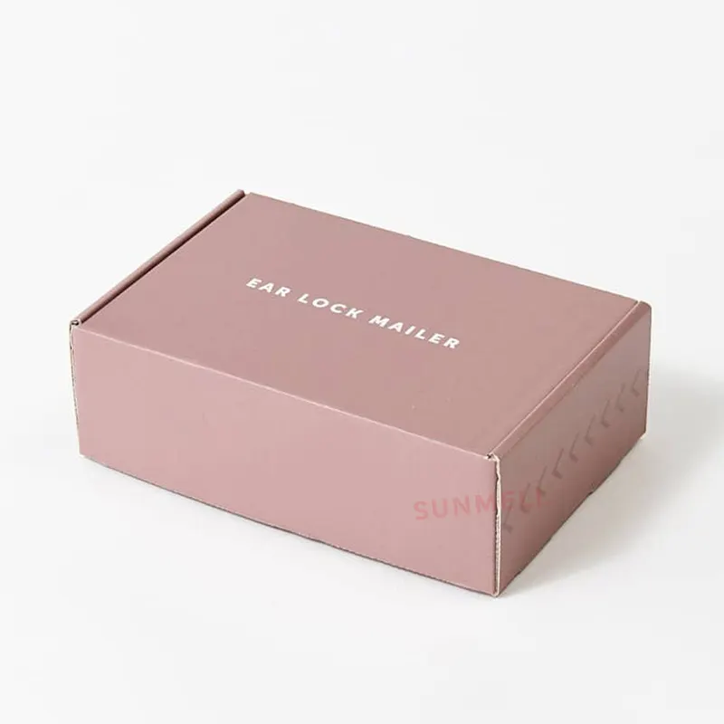 กล่องเมลเลอร์ล็อคหูกล่องเค้กวันเกิดขนาดเล็กสีชมพูกุหลาบออกแบบได้ตามต้องการ