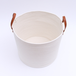 Haute Qualité Coton Corde Grande Capacité Grande Taille Peut Être Adapté Aux Besoins Du Client Logo Panier de Corde de Coton - Product Image 4