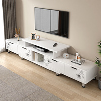 Mesa de Centro y Mueble para TV de Estilo Nórdico Minimalista, Muebles Modernos de Lujo Ligero para Sala de Estar, Conjunto Económico para el Hogar