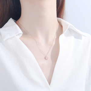 MYF fábrica al por mayor joyería femenina plata esterlina 925 <span class=keywords><strong>sol</strong></span> colgante <span class=keywords><strong>collar</strong></span> con circón <span class=keywords><strong>Sol</strong></span> Colgante <span class=keywords><strong>Collar</strong></span> para bodas - Product Image 6