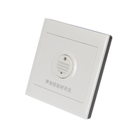 Interruptor de Pared con Control por Voz y Luz, Retardo de Tiempo, Material de PC, para Pasillos Interiores