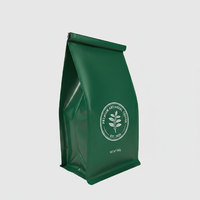 CafePack Bolsa de Café de Grado Alimenticio de 200g, 500g, 1kg con Cierre de Cremallera Mate y Válvula Unidireccional para Tostadores