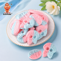 Bonbons Lechao en vrac, nouveauté, forme de crâne, gommes à mâcher saveur fruitée, bonbons gommes pour Halloween, vente en gros