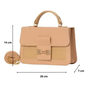 Sac messager pour femme Lesly en cuir PU, couleur unie, fermeture à boucle, utilisation quotidienne - Product Image 4