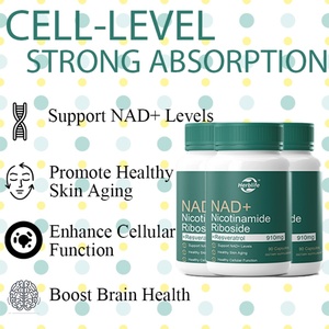 Suplemento de NAD+, Nicotinamida Ribósido de NAD 910 Mg para Hombres y Mujeres para Combatir el Envejecimiento, Energía, Concentración, Aumentar el NAD+ - Product Image 3