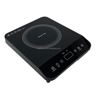 Cuisinière à Induction Portable 2000W 4 lumières LED bleues 230V brûleur électrique simple contrôle tactile comptoir ménage appartement hôtel