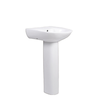Lavabo en céramique moderne Lavabo lavabo de salle de bain Lavabos Lavabos Lavabo sur pied Lavabo à main autoportant