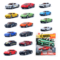 PANDAS Set de Juguete de Auto de Carreras a Escala 1/64, Modelo Diecast de Aleación de Metal y Plástico Deslizante, Mini Vehículo Metálico Hot Wheels