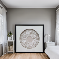Fabricant d'art mural en boîte à ombre, conception personnalisée, décoration d'intérieur encadrée 3D, vente en gros, service OEM, ODM et marque privée