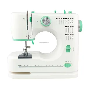 FHSM520A mac-china da cucire 2024 new fashion 16 stitches factory price double thread double needle mini sewing machine