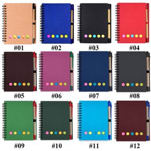Design Custom Logo Kraft <b>Notepad</b> Memo Sticky Notes Eco Kraft Paper Notebook Mini Small Notebook Custom Print Notepads With Pen - Product Image 6