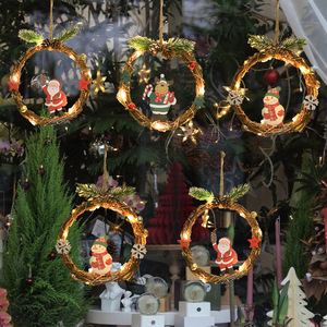 Guirlande de Noël Lumière LED Père Noël Bonhomme de Neige Fenêtre Lustre Porche Arbre de Noël Lustre - Product Image 1