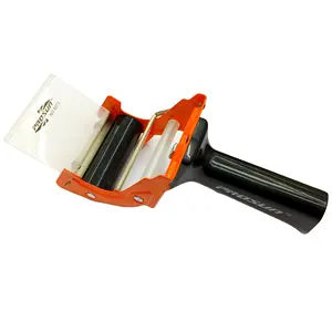 Dispensador de cinta de embalaje resistente con mango, cortador de cinta adhesiva de sellado de cartón de 75mm, 3 pulgadas