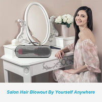 Étui de voyage rigide et élégant en EVA gris pour sèche-cheveux Revlon
