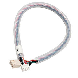 Arnés de Cables con Conector Macho a Hembra UL1007 22AWG XH2.5-4P 2510-4P con Tubo Protector de PU Transparente - Product Image 1