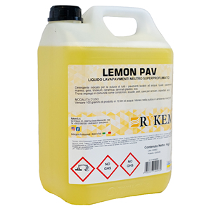 RYKEM LEMON PAV Detergente neutro per pavimenti 5Kg marmo, gres, linoleum, ceramica, laminati HACCP - Product Image 2