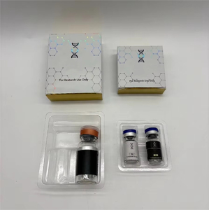 Eco-Friendly vial Box and Bottle Label Printing Shiny Hologram Paper Box 3ml 10ml Peptide Vial Packaging - Product Image 1
