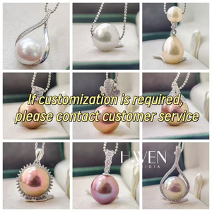 H.WEN 1-4A Natuurlijke Zoetwater Barok Parelketting 9-19mm Wit Roze Paars Hoge Glans Onregelmatige Vormen - Product Image 4