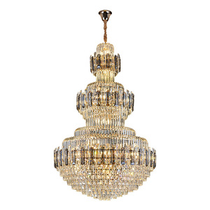 Luxury Crystal Chandelier Multi Head Round Led <b>Light</b> For Home Villa Living Room Hotel Project - Product Image 3