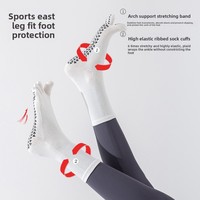 Chaussettes de sport pour femmes, yoga, pilates, fitness, antidérapantes, mi-mollet, à cinq doigts, sans couture, tricotées à aiguille unique, en fil de coton peigné