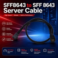 Cable de Almacenamiento para Centro de Datos con Interfaz de 36 Pines SFF-8643, Impedancia de 100 Ohmios, Control de Impedancia, Doble Blindaje de Lámina de Aluminio