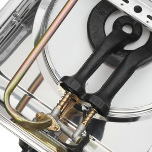 Cuisinière à gaz portable à brûleur unique en acier inoxydable noir élégant avec <span class=keywords><strong>chauffage</strong></span> rapide pour camping-car, camping et cuisine domestique - Product Image 5