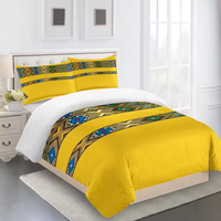 Ensemble de literie en polyester imprimé en 3D, motif traditionnel éthiopien Habesha Saba Telet, vente en gros