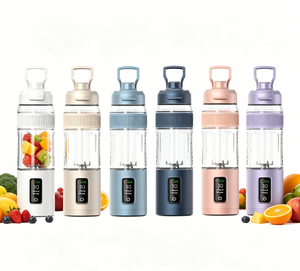 Nueva Licuadora Portátil Recargable por USB de 600 ml, Mini Licuadora para Viajes, Gimnasio, Hogar, Oficina, Campamento, Exprimidor Personal - Product Image 1