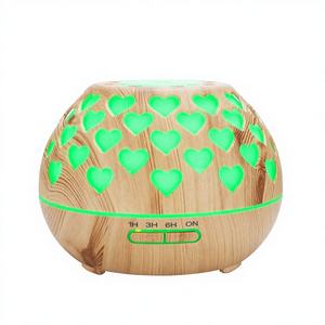 เครื่องกระจายกลิ่นหอมสไตล์โบราณ 400 มล. เครื่องกระจายกลิ่นน้ำมันหอมระเหยแบบอัลตราโซนิก พร้อมไฟ LED สำหรับใช้ในบ้าน สำนักงาน หรือบนโต๊ะทำงาน - Product Image 3