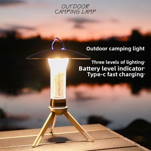Lampe de <span class=keywords><strong>camping</strong></span> LED multifonctionnelle pour l'extérieur, lampe d'ambiance pour tente, lampe de poche d'urgence rechargeable - Product Image 2
