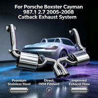 Edelstahl-Valvetronic-Auspuffanlage für Porsche Boxster Cayman 987.1 2.7 2005-2008 Leistungsstarker Schalldämpfer-Upgrade