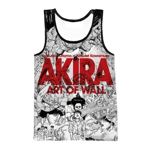 Camiseta sin mangas con estampado Digital 3D de Anime <span class=keywords><strong>Akira</strong></span> para hombre, camisetas sin mangas con gráficos estampados personalizados en 3D, camiseta de talla grande - Product Image 2