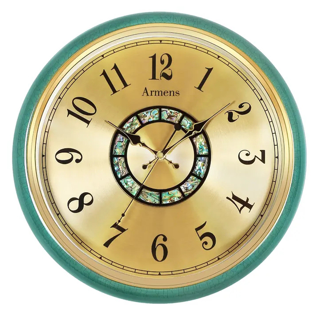 Antique Style Quartz Clock Wall Clock Luxury Decor Metal and Ceramic Material for Living Room Designer Wall Clock