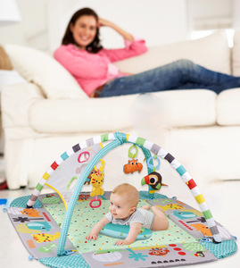 <span class=keywords><strong>Tapis</strong></span> <span class=keywords><strong>d</strong></span>'éveil <span class=keywords><strong>pour</strong></span> bébé avec piscine à balles 5 en 1, 30 balles océaniques, poupée, anneau et cloche - Jouet doux et écologique <span class=keywords><strong>pour</strong></span> enfants - Product Image 4