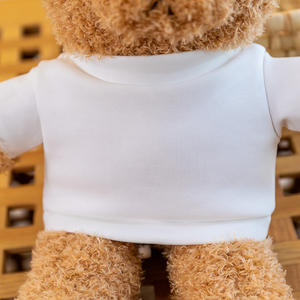 الشركة المصنعة بالجملة HQ حار نص شعار تصميم صورة ترويجية محشوة أفخم لعب تيدي دب مع تي شيرت حفلات القطن الناعم - Product Image 3