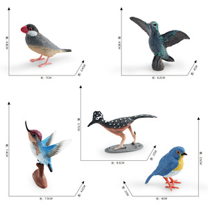 Simulazioni cognitive transfrontaliere per bambini che camminano <span class=keywords><strong>cucù</strong></span> colibrì robin uccello selvatico modello animale ornamenti - Product Image 4